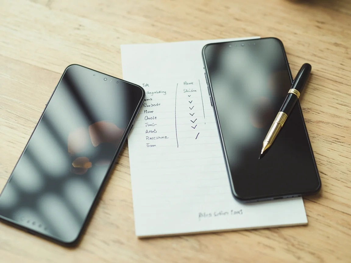 An overhead view of two hands of cards face-up on a wooden tabletop, suggesting editorial preparation.